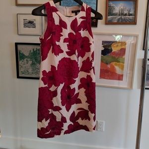 Banana Republic Floral Magenta Sheath Dress